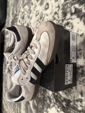 adidas White and Black Retro Low-Top Sneakers